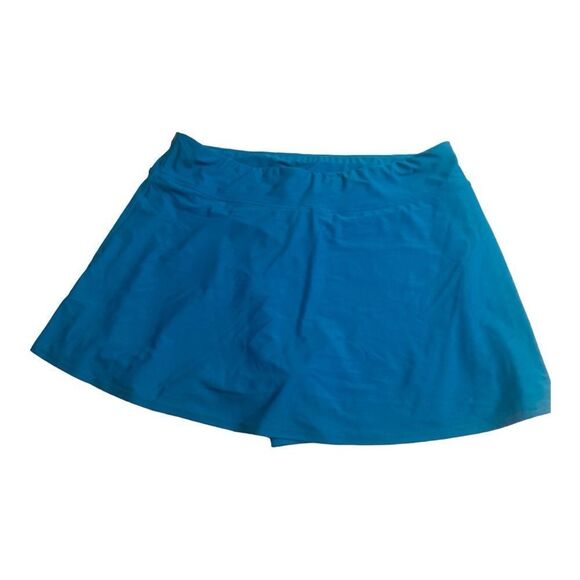 Ella Mae Turquoise Swim Skort - Picture 2 of 8